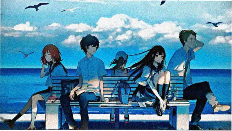 手机少年漫画母题对照长图，六个结构母题的柜格式排布示意